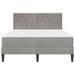 Cadru de pat cu saltea Gri deschis 140 x 190 cm Catifea - WALTI WALTI