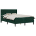 Cadru de pat cu saltea Verde închis 140 x 190 cm Catifea - WALTI WALTI