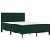 Cadru de pat cu saltea Verde închis 140 x 190 cm Catifea - WALTI WALTI