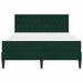 Cadru de pat cu saltea Verde închis 140 x 190 cm Catifea - WALTI WALTI