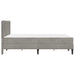 Cadru de pat cu saltea Gri deschis 160 x 200 cm Catifea - WALTI WALTI