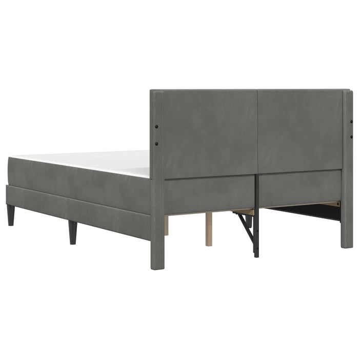 Cadru de pat cu saltea Gri închis 160 x 200 cm Catifea - WALTI WALTI