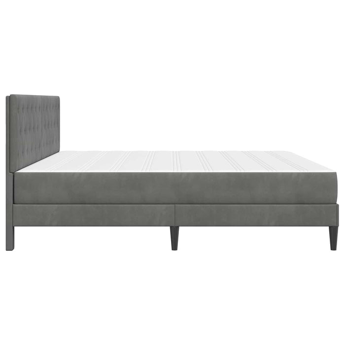 Cadru de pat cu saltea Gri închis 180 x 200 cm Catifea - WALTI WALTI