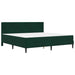 Cadru de pat cu saltea Verde închis 180 x 200 cm Catifea - WALTI WALTI