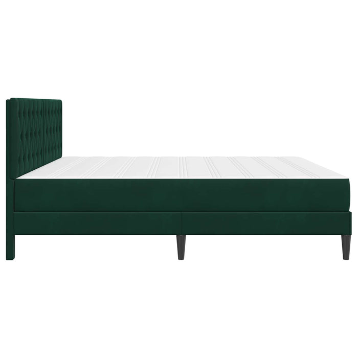 Cadru de pat cu saltea Verde închis 180 x 200 cm Catifea - WALTI WALTI