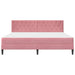 Cadru de pat cu saltea cu headboard Roz 180 x 200 cm Catifea - WALTI WALTI