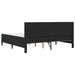 Cadru de pat cu saltea cu headboard Negru 180 x 200 cm Catifea - WALTI WALTI