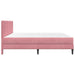Cadru de pat cu saltea cu headboard Roz 200 x 200 cm Catifea - WALTI WALTI