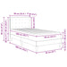 Cadru de pat cu saltea cu headboard Negru 90 x 200 cm țesătură - WALTI WALTI