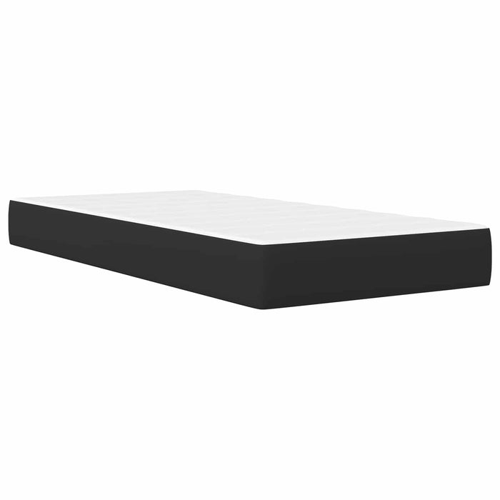 Cadru de pat cu headboard Negru 100 x 200 cm Piele artificială WALTI