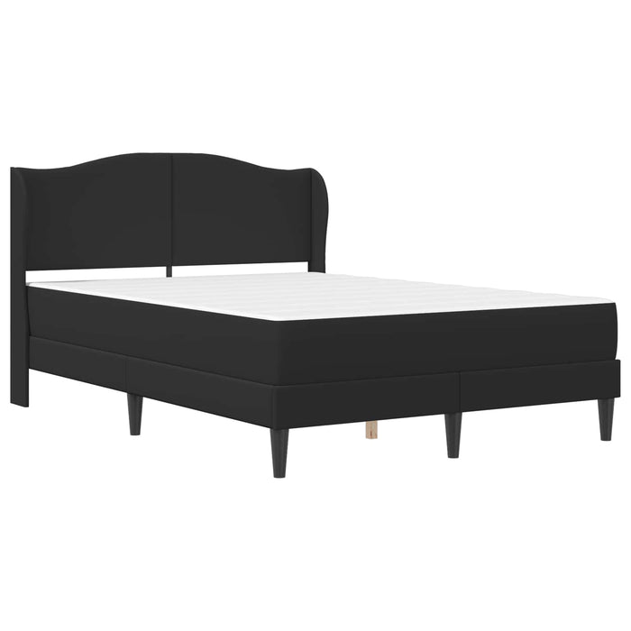 Cadru de pat cu headboard Negru 120 x 190 cm Piele artificială WALTI