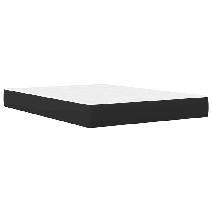 Cadru de pat cu headboard Negru 120 x 190 cm Piele artificială WALTI