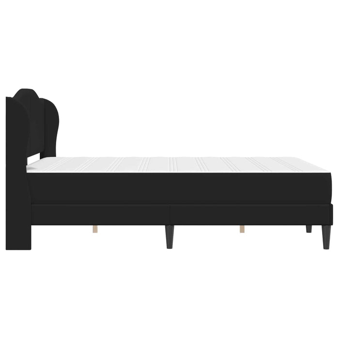 Cadru de pat cu headboard Negru 120 x 190 cm Piele artificială WALTI