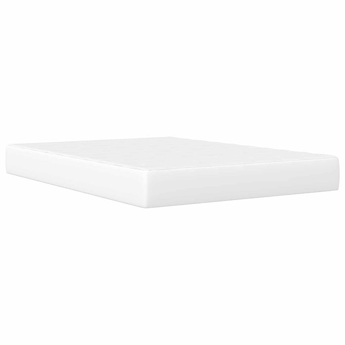 Cadru de pat cu headboard Alb 120 x 200 cm Piele artificială WALTI