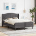 Cadru de pat cu headboard Gri 140 x 190 cm Piele artificială - WALTI WALTI