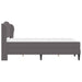 Cadru de pat cu headboard Gri 140 x 190 cm Piele artificială - WALTI WALTI