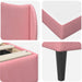 Cadru de pat cu headboard Roz 90 x 190 cm Catifea - WALTI WALTI