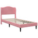 Cadru de pat cu headboard Roz 90 x 190 cm Catifea - WALTI WALTI