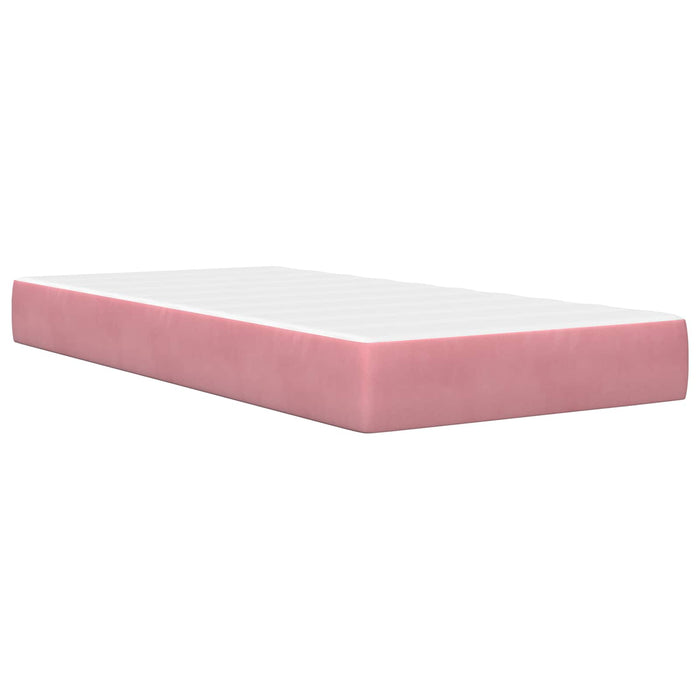 Cadru de pat cu headboard Roz 90 x 190 cm Catifea - WALTI WALTI