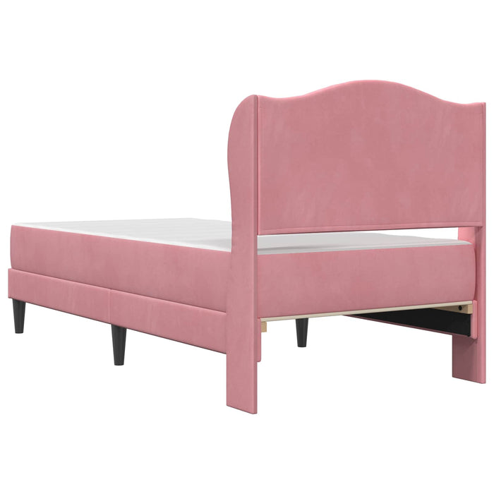 Cadru de pat cu headboard Roz 90 x 190 cm Catifea - WALTI WALTI