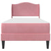 Cadru de pat cu headboard Roz 90 x 190 cm Catifea - WALTI WALTI