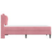 Cadru de pat cu headboard Roz 90 x 190 cm Catifea - WALTI WALTI