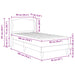 Cadru de pat cu headboard Roz 90 x 190 cm Catifea - WALTI WALTI