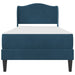 Cadru de pat cu headboard albastru 90 x 190 cm Catifea - WALTI WALTI