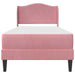 Cadru de pat cu headboard Roz 100 x 200 cm Catifea - WALTI WALTI