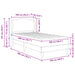 Cadru de pat cu headboard albastru 100 x 200 cm Catifea - WALTI WALTI