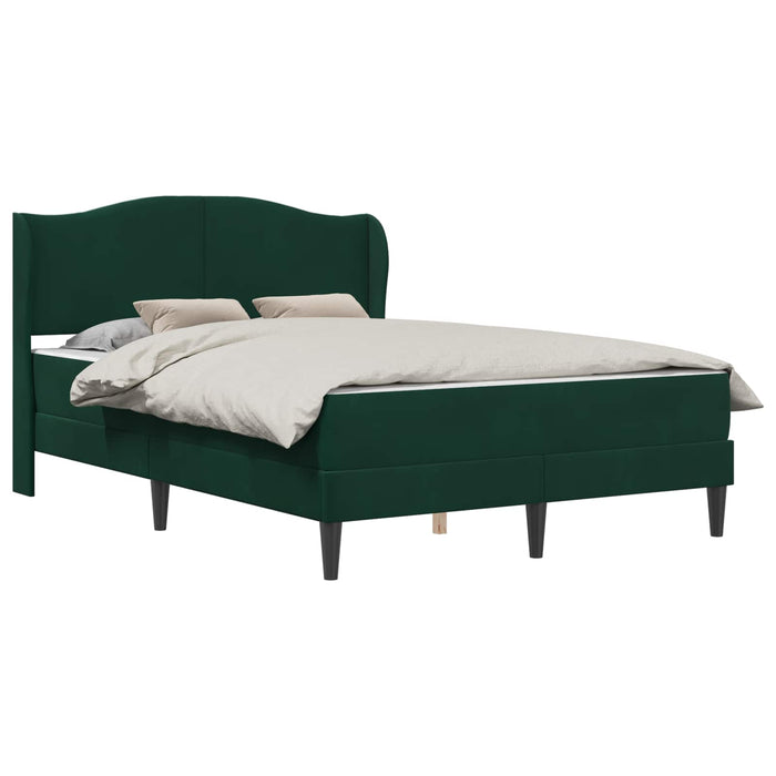 Cadru de pat cu headboard Verde închis 120 x 200 cm Catifea WALTI