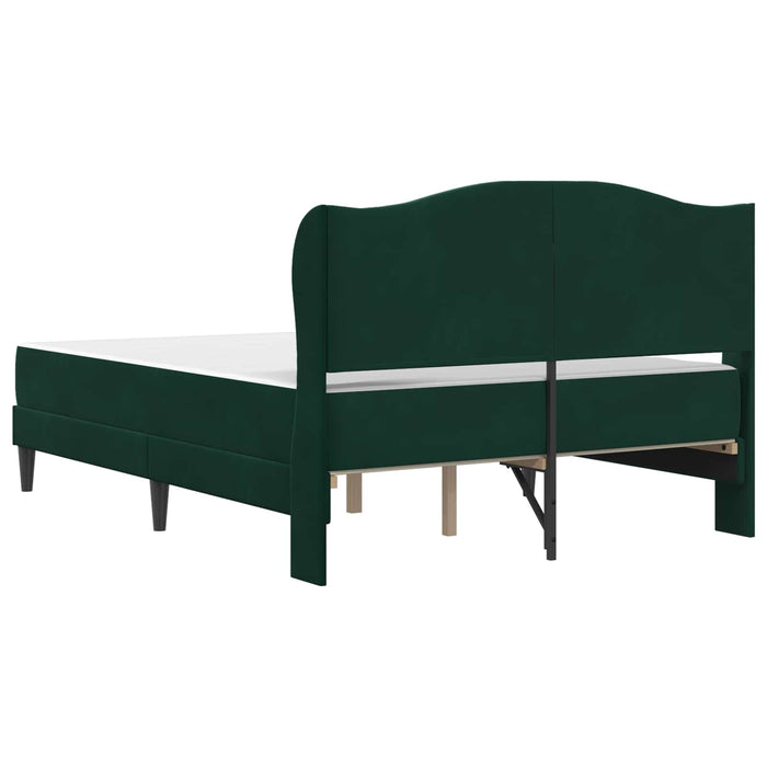 Cadru de pat cu headboard Verde închis 120 x 200 cm Catifea WALTI