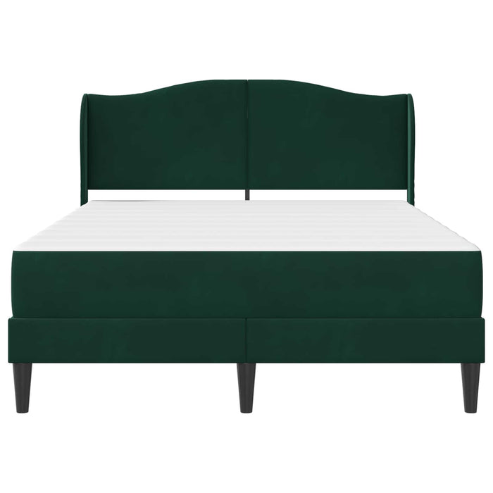 Cadru de pat cu headboard Verde închis 120 x 200 cm Catifea WALTI