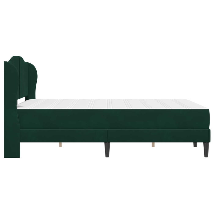 Cadru de pat cu headboard Verde închis 120 x 200 cm Catifea WALTI