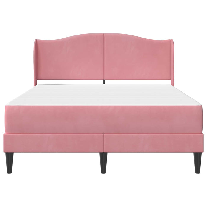 Cadru de pat cu headboard Roz 120 x 200 cm Catifea - WALTI WALTI