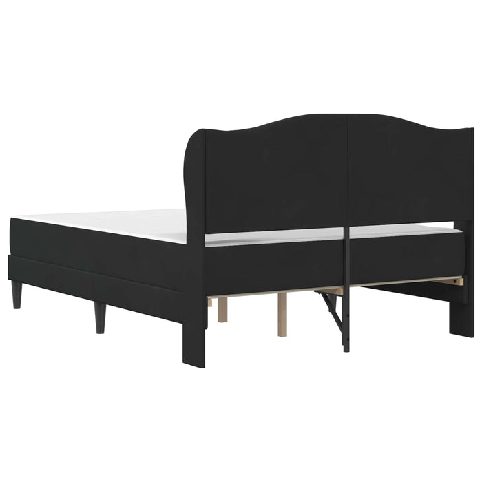 Cadru de pat cu headboard Negru 120 x 200 cm Catifea - WALTI WALTI