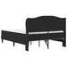 Cadru de pat cu headboard Negru 120 x 200 cm Catifea - WALTI WALTI