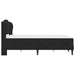 Cadru de pat cu headboard Negru 140 x 190 cm Catifea - WALTI WALTI