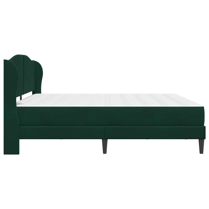 Cadru de pat cu headboard Verde închis 180 x 200 cm Catifea WALTI