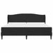 Cadru de pat cu headboard Negru 180 x 200 cm Catifea - WALTI WALTI