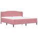 Cadru de pat cu headboard Roz 200 x 200 cm Catifea - WALTI WALTI