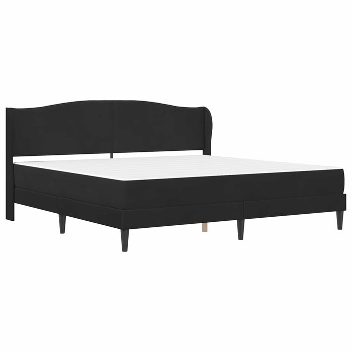Cadru de pat cu headboard Negru 200 x 200 cm Catifea - WALTI WALTI