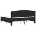 Cadru de pat cu headboard Negru 200 x 200 cm Catifea - WALTI WALTI