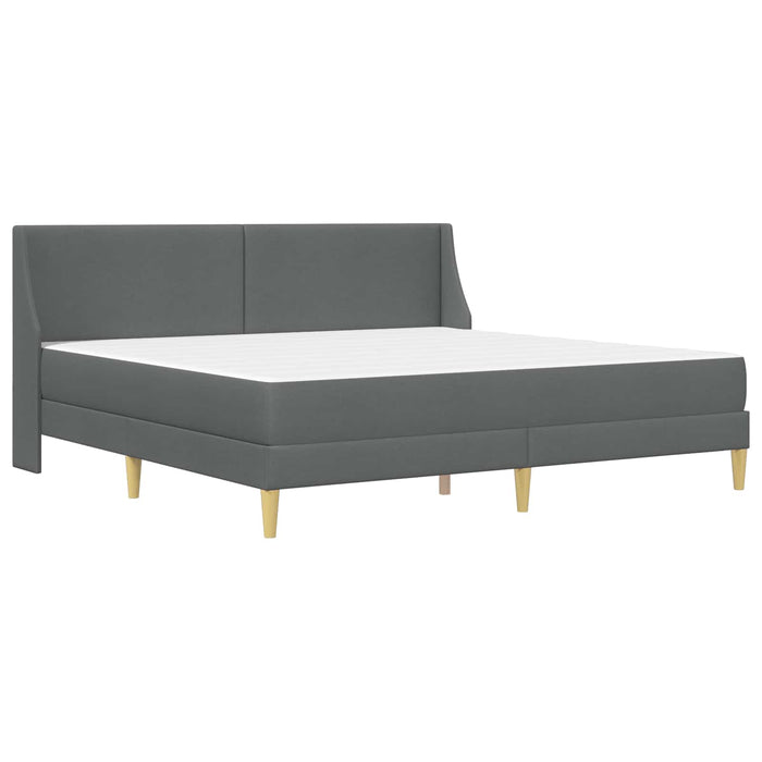 Cadru de pat cu saltea Pe perete 2 pcs Gri închis țesătură - WALTI WALTI