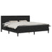 Cadru de pat cu saltea Negru 180 x 200 cm Piele artificială - WALTI WALTI