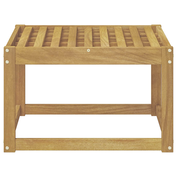 Hocker de Exterior Lemn Solid de Acacia Alb 59 x 59 x 37 cm - WALTI WALTI