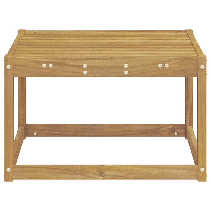 Hocker de Exterior Lemn Solid de Acacia Alb 59 x 59 x 37 cm - WALTI WALTI