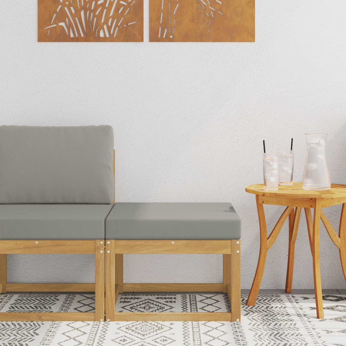 Hocker de Exterior Lemn Solid de Acacia Alb - WALTI WALTI