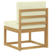 Set de canapele de exterior Alb și crem 59 x 63 x 73 cm - WALTI WALTI