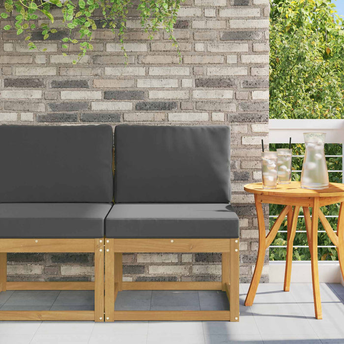 Set de canapele de exterior Alb și antracit 59 x 63 x 73 cm - WALTI WALTI